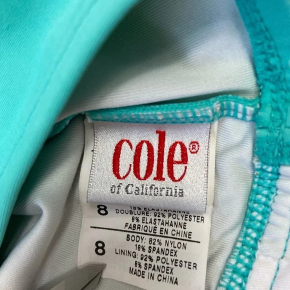Cole of California Blue Halter Tankini  Swim Top - Picture 11 of 13